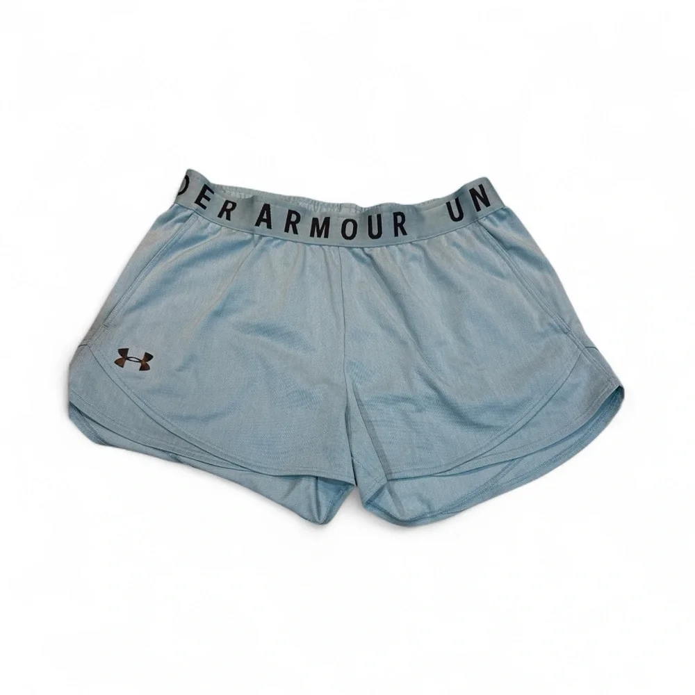 Under Armour Women's Play Up 3.0 Shorts blue Size Small - Picture 2 of 9